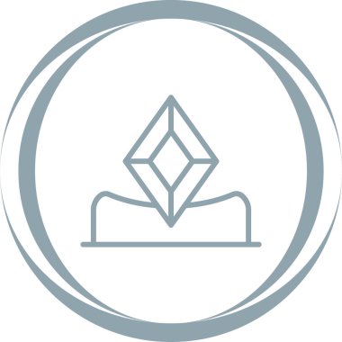 Elmas simgesi vektör illüstrasyonu