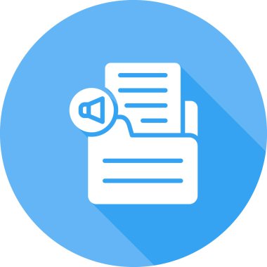 belge düz vektör simgesi