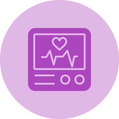 Bir kalp simgesinin vektör illüstrasyonu