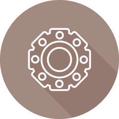 dişli vektör simgesi modern illüstrasyon