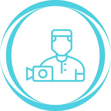 Kamera. Web simgesi basit illüstrasyon