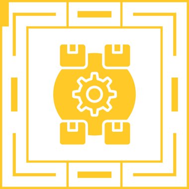 robot ikon vektör illüstrasyonu