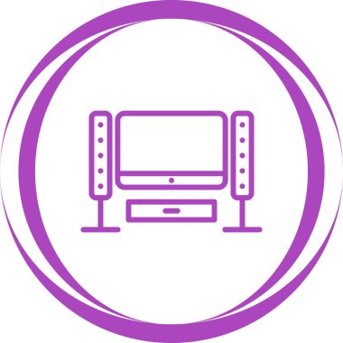 Bilgisayar. Web simgesi basit illüstrasyon