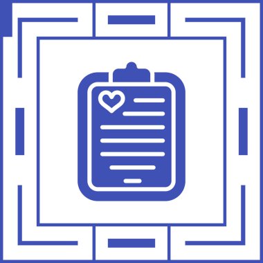 Kontrol listesi. Web simgesi basit illüstrasyon