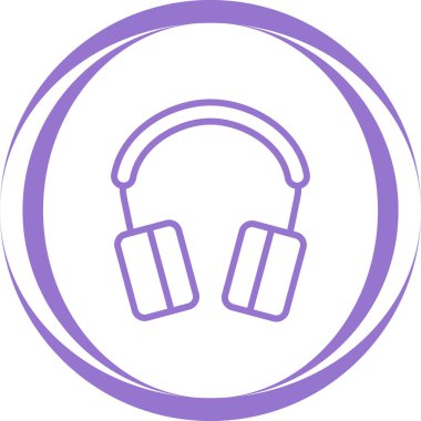 headphones modern icon, vector illustration