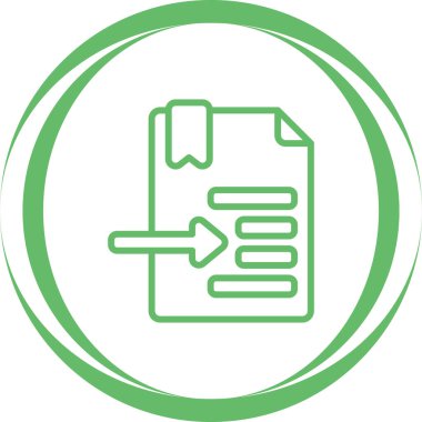 Belge. Web simgesi basit illüstrasyon