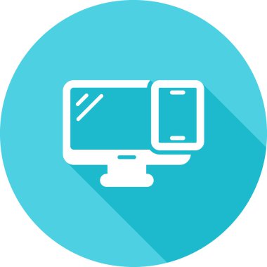 Bilgisayar. Web simgesi vektör illüstrasyonu