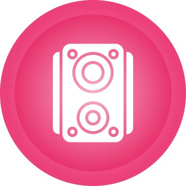 Yuvarlak bir simgenin vektör illüstrasyonu