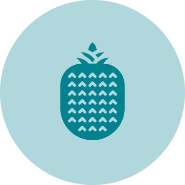 ananas ikonu vektör illüstrasyonu
