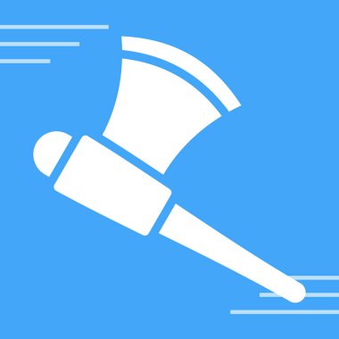 Çekiç ve çekiç vektör simgesi