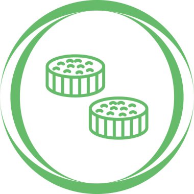 pirinç. Web simgesi basit illüstrasyon