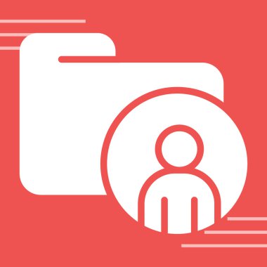 kullanıcı düz simgesi, vektör illüstrasyonu