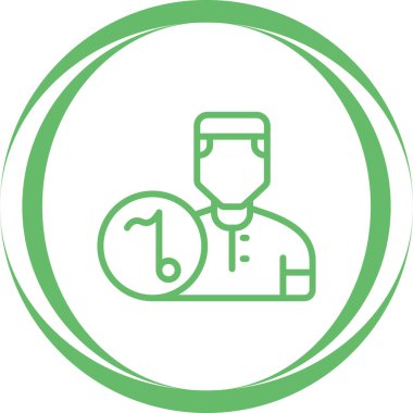 Doktor yuvarlak vektör simgesi