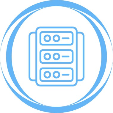 Sunucu. Web simgesi basit tasarım