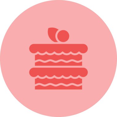 kek ikonu vektör illüstrasyonu