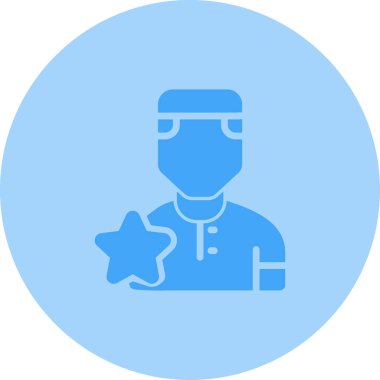 Bir insan simgesinin vektör illüstrasyonu