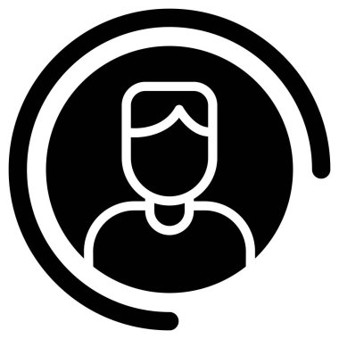 Bir kadının vektör illüstrasyonu