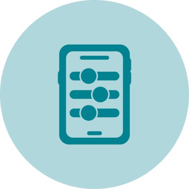 Akıllı telefon simgesinin vektör illüstrasyonu