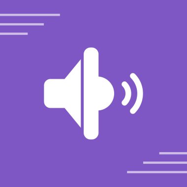 ses dalgaları simgesi, vektör illüstrasyonu