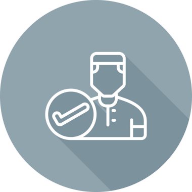 Bir doktor simgesinin vektör çizimi