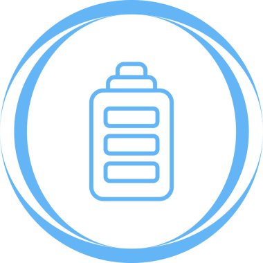 Pil simgesinin vektör illüstrasyonu