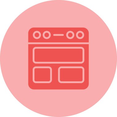 Mutfak simgesi, vektör illüstrasyonu