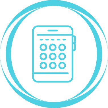 cep telefonu simgesi. vektör illüstrasyonu