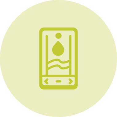 Eşsiz Su Musluğu Vektör Hattı Simgesi