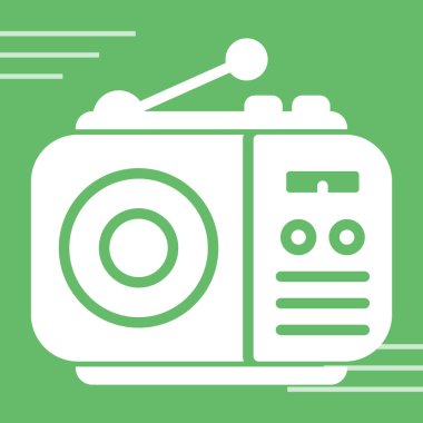 Yeşil bir simgenin vektör illüstrasyonu