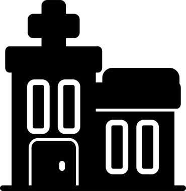 Bina. Web simgesi basit illüstrasyon