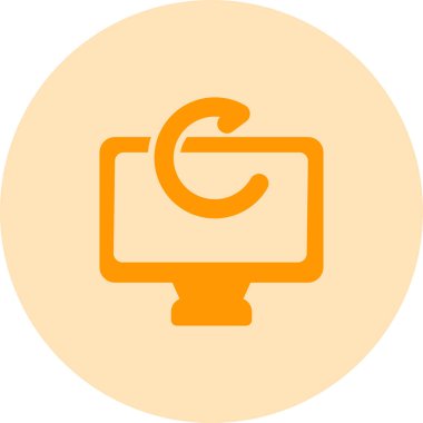 fare ile bilgisayarın vektör simgesi çizimi