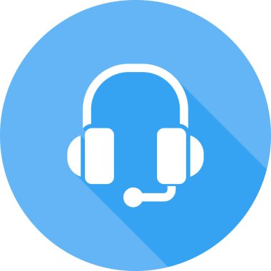 Kulaklık. Web simgesi basit illüstrasyon