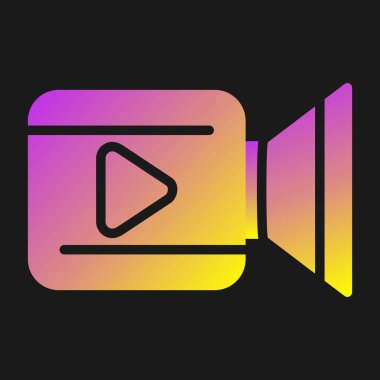 video kamera gradyan vektör deseni