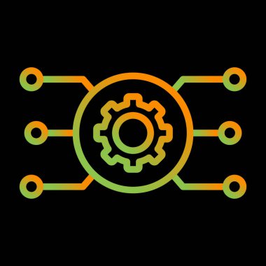 Vites düz yuvarlak vektör simgesi