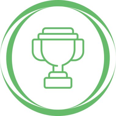 Kupa. Web simgesi basit illüstrasyon