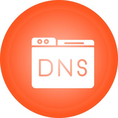 İnternet (sunucu simgesi) soyut yuvarlak tuş üzerine izole edilmiş