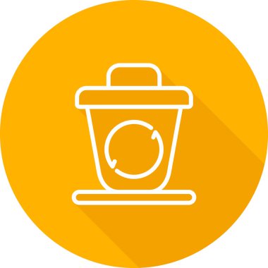 Kupa. Web simgesi vektör illüstrasyonu