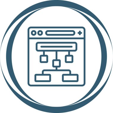 Web simgesi, vektör illüstrasyonu