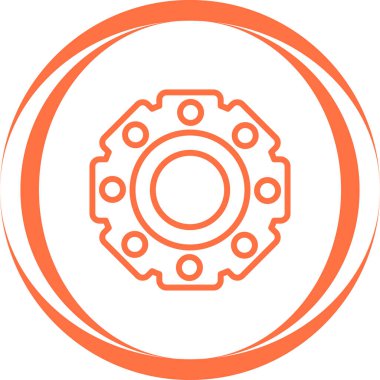 Teçhizat Web simgesi basit illüstrasyon