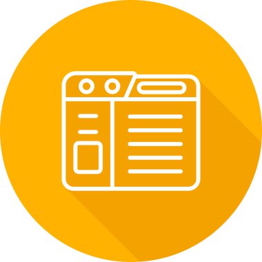 Modern eğitim ikonunun vektör illüstrasyonu