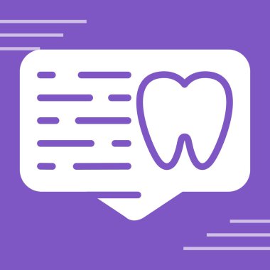 Diş simgesi, vektör illüstrasyonu