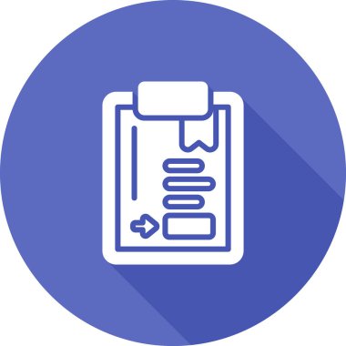 Belge modern simgesinin vektör illüstrasyonu