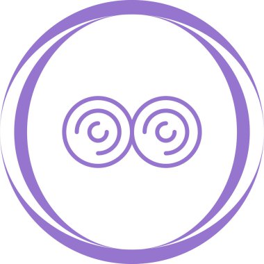 Güzel gözler, vektör simgesi.