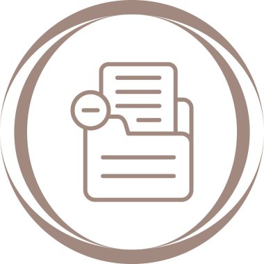 belge simgesi, vektör çizimi