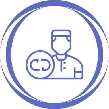 Bir doktorun vektör illüstrasyonu