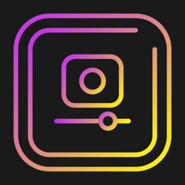 kamera simgesi vektör illüstrasyonu