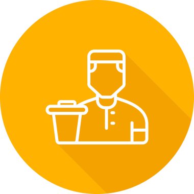 yiyecek servis simgesi vektör illüstrasyonu