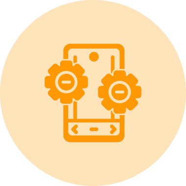 akıllı telefon simgesi vektör illüstrasyonu