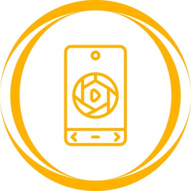 Moda biçimi izole edilmiş arkaplanda akıllı telefon simgesi