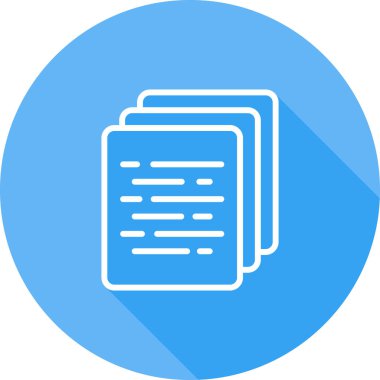 Belge. Web simgesi basit illüstrasyon